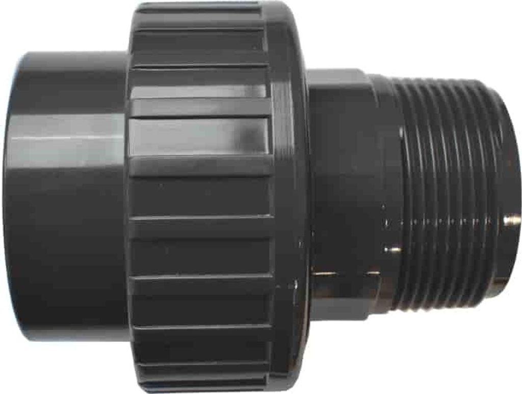 PVC - U Verschraubung Klebemuffe x AG 50 mm x 1 1/2" Produktbild 