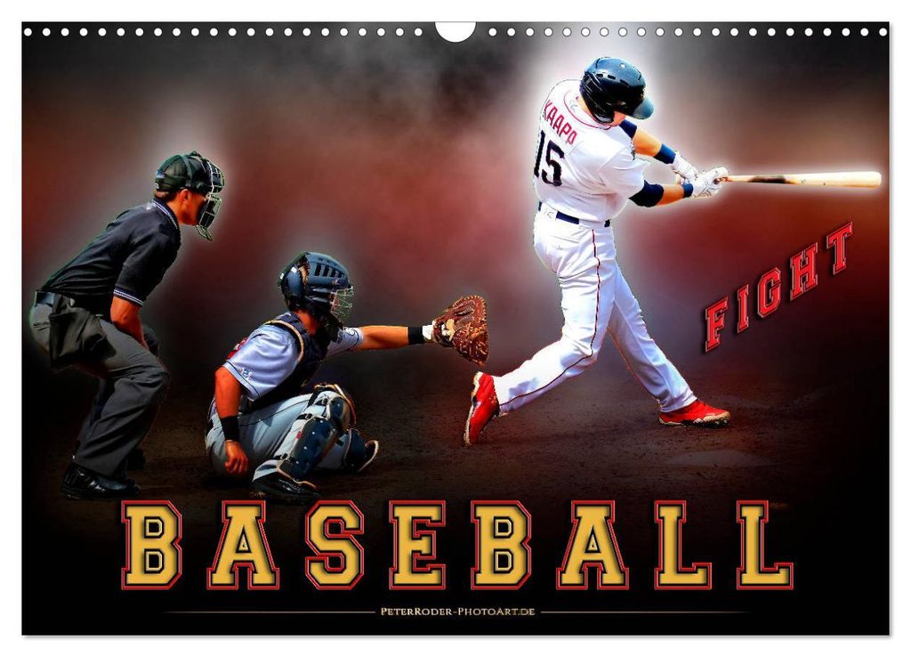 Baseball - Fight (Wandkalender 2027 DIN A3 quer), CALVENDO Produktbild 
