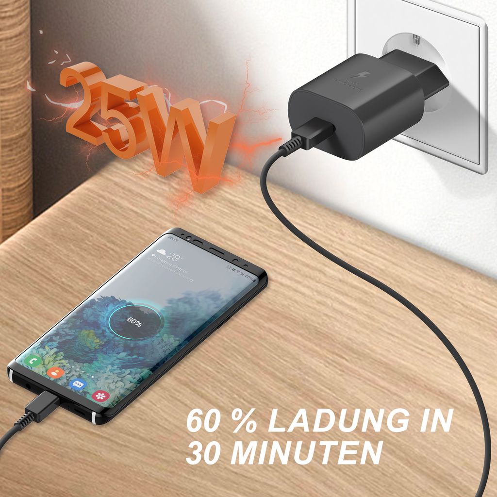NeUe Dawn 25W USB C Ladegerät für Samsung Galaxy S25 S24 Produktbild 3
