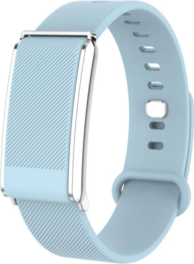 Montre connectée DCU étanche 34158032 finition Argent et bracelet Bleu