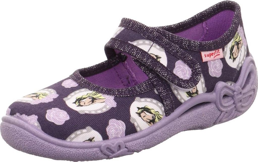 Superfit Mädchen Hausschuh Belinda 1-800288- Pferdemädchen Klett Weite M III Gr.23-35 EUR 31