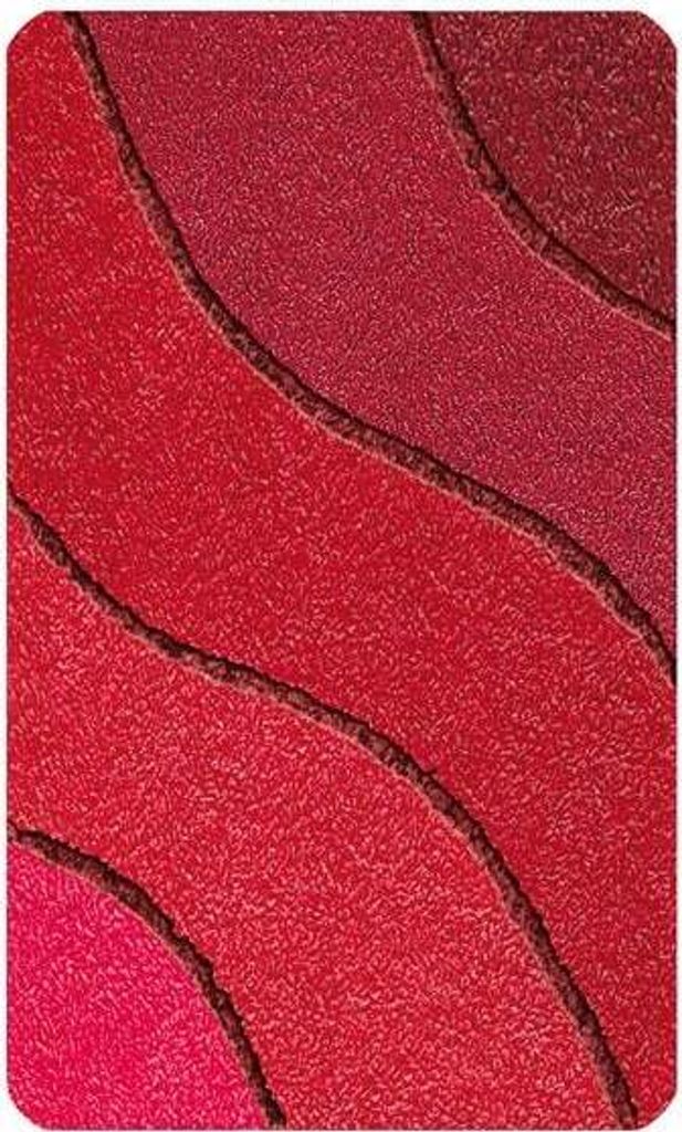 Kleine Wolke WC-Vorleger Wave 55 x 55 cm, rubin
