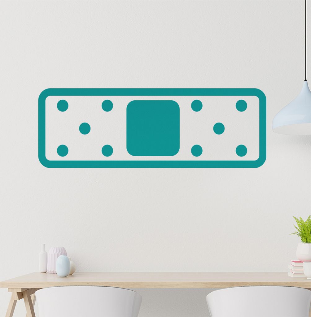 Pflaster lang Wandtattoo in 6 Größen - Wandaufkleber Wall Sticker - Dekoration, Küche, Wohnzimmer, Schlafzimmer, Badezimmer