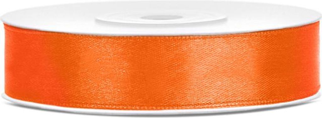 Wstążka satynowa 12 mm x 25 m Pomarańczowa Obrázok produktu 