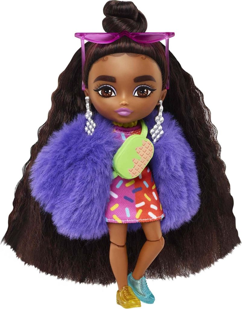 Barbie Extra Minis-Puppe (ca. 14 cm) mit Moden, Accessoires Produktbild 