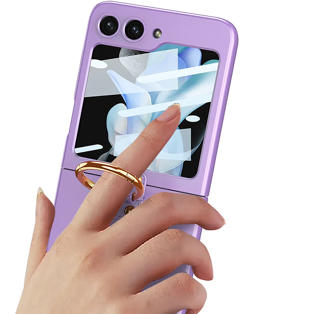 Custodia per Samsung Z Flip 5 Viola: Idea Regalo Utile e Robusta - 6