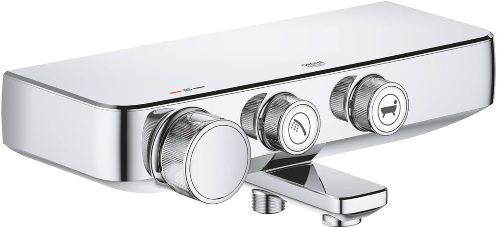 GROHE Thermostat-Wannenbatterie Grohtherm SmartControl 34718, Wandmontage, eigensicher, chrom