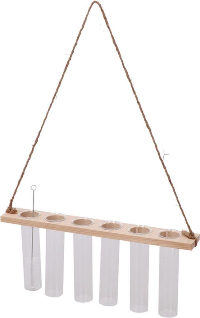 Reagenzglasaufhänger M – Kompakter Wandhalter für Reagenzgläser – Praktische Aufhängung für Dekoration, Pflanzen & Laborbedarf