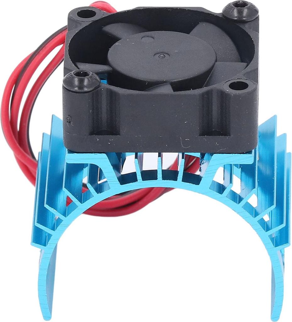 RC-Automotor-Lüfter mit Kühlkörper aus Aluminiumlegierung für gebürstete bürstenlose Motoren der Größe 540 550 3650 3660 3665 Blau
