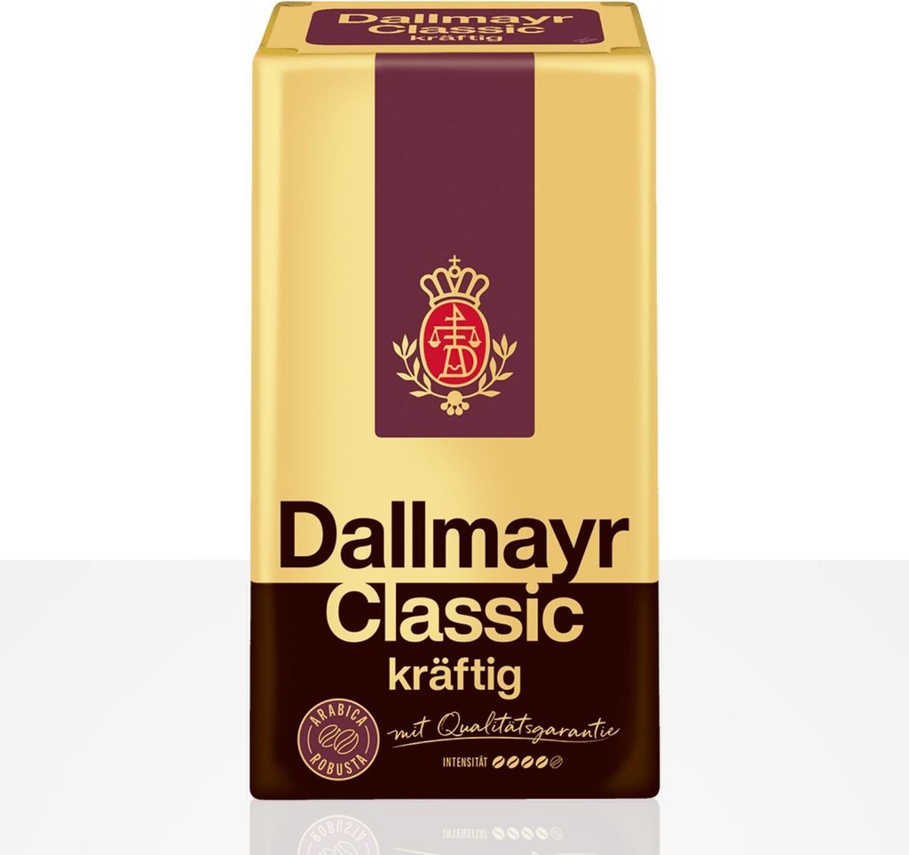 Dallmayr Classic kräftig 12 x 500g gemahlener Kaffee, Filterkaffee