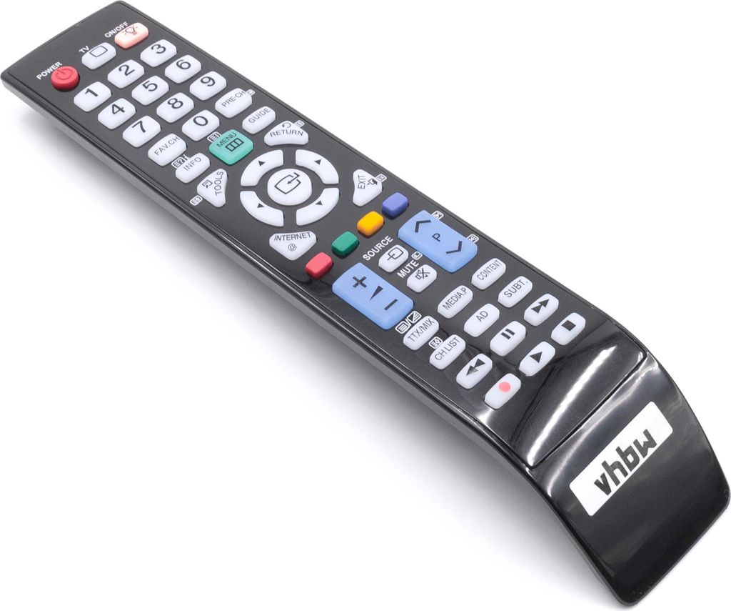 vhbw Fernbedienung kompatibel mit Samsung PS58B680, PS50B859, UE32B6050, UE32B6000, PS58B859, PS58B855, PS58B850 Fernseher, TV - Ersatzfernbedienung