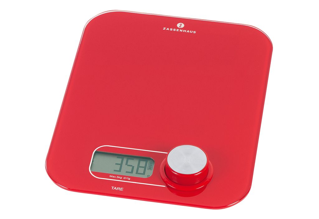 ZASSENHAUS Balance de cuisine Eco Energy rouge Image du produit 