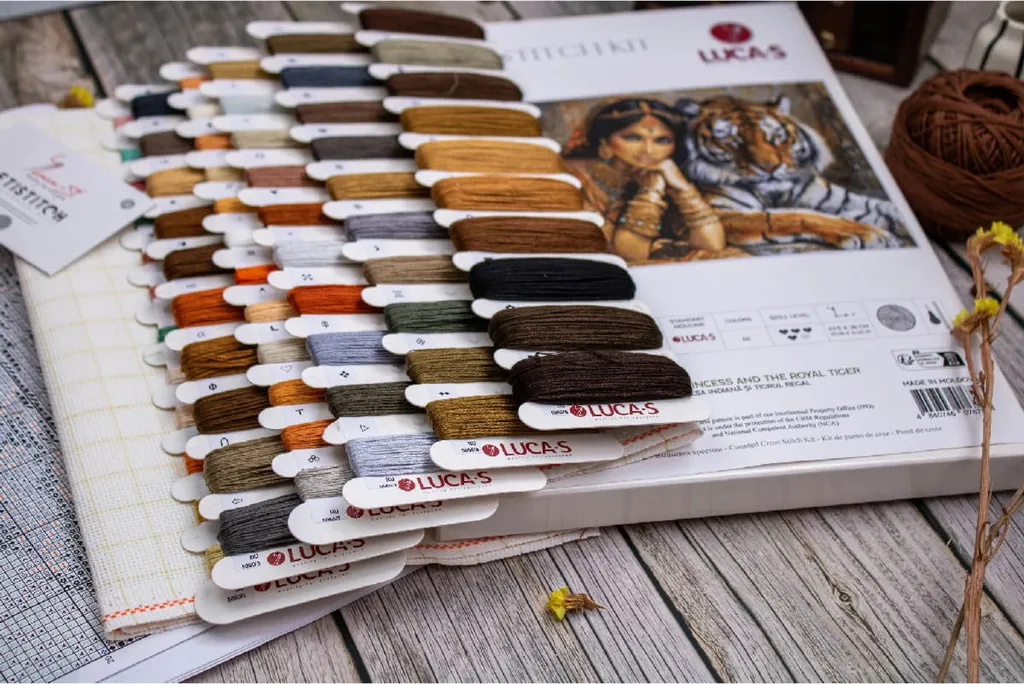 Luca-S Kit Broderie Point de Croix La Princesse Indienne Gold Collection
