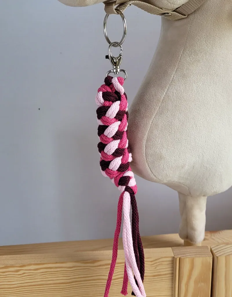 Accessori Hobby Horse: Legatura a Corda Rosa/Marrone per Bambini
