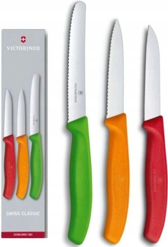 Victorinox, Coltelli da tavola per Verdure, Set da 5 pz. Swiss Classic, Arancione (Orange