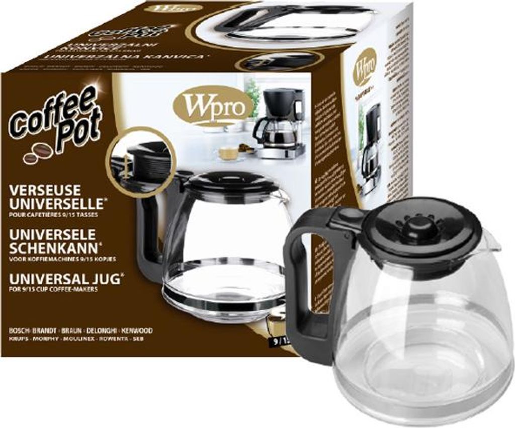 Caraffa universale per caffettiera conica 9/15 tazze Wpro Immagine del prodotto 