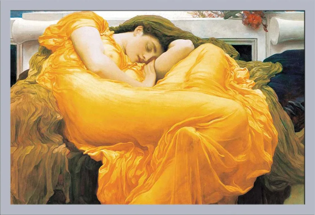 Poster Incorniciato Flaming June Leighton 61x91,5 Shinsuke Argento