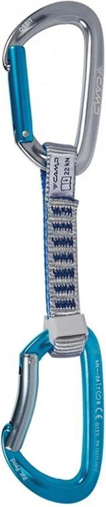 Lot de 6 Dégaines d'Escalade 12 cm CAMP Orbit Express KS Bleues