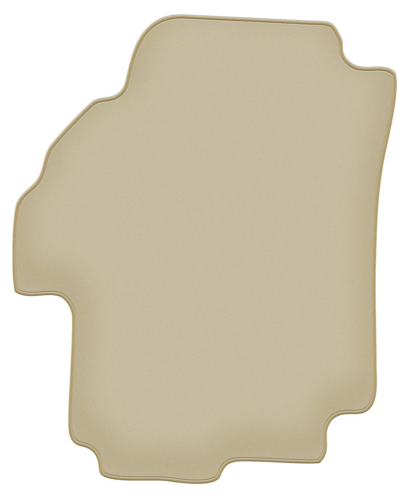Fahrerfußmatte Velours PREMIUM beige passend für Suzuki Liana (2001-2004, Schrägheck, Limousine, Kombi) – mit Befestigungen – passgenau