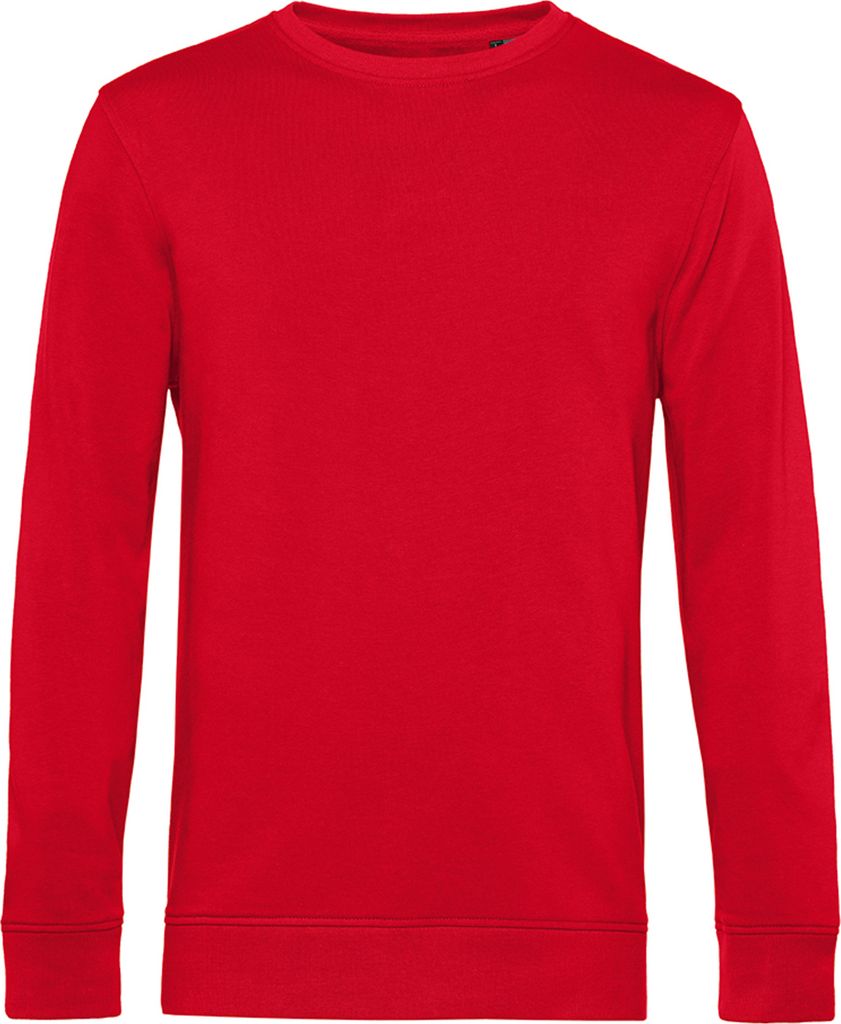 B&C - "Organic" Sweatshirt für Herren BC4691 (XS) (Rot)