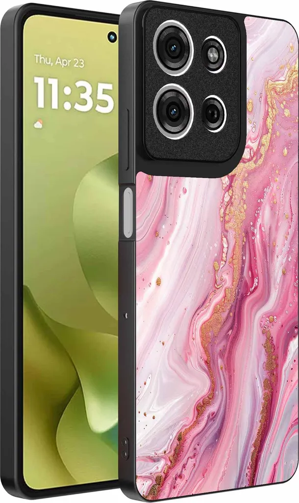 Cover Sottile Moto G86 Marmo Rosa - Protezione Leggera Smartphonica