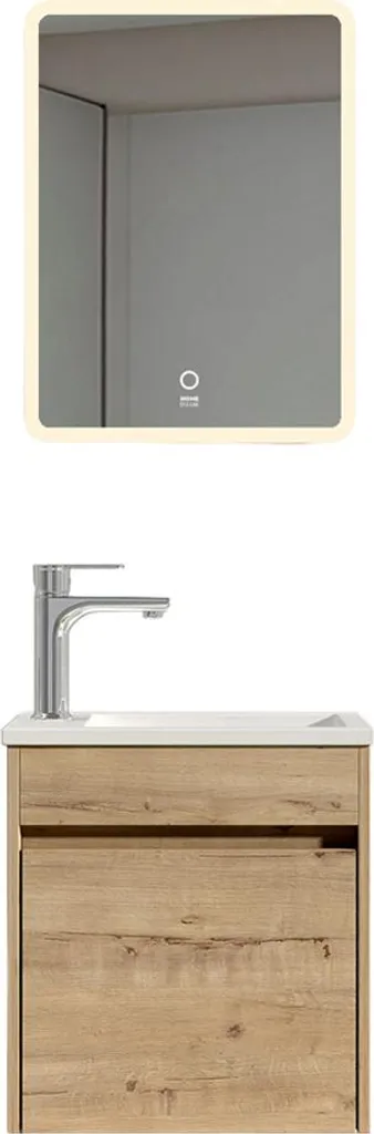 Mobili Bagno Sospesi BORKUM Rovere Home Deluxe - Miglior Rapporto Qualità