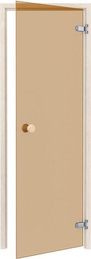 Saunatür Classic - Espe / Glas Bronze / 80 x 190