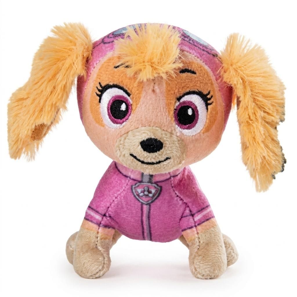 Skye Paw Patrol Plüschfigur 12 cm Kuscheltier offiziell lizenziert Kinder Spielzeug weich Stofftier Sammelfigur Geschenk