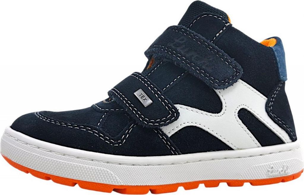 Lurchi Dolto-Tex Kinderschuhe Jungen Stiefel Klett Klettstiefel Blau Freizeit, Schuhgröße:30 EU