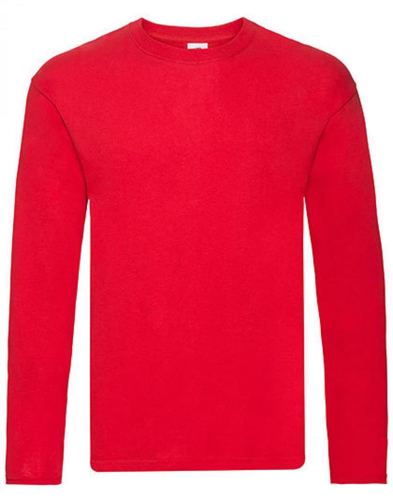 Fruit of the Loom 61-428-0 | Herren Original Long Sleeve T - Farbe: Red - Größe: S
