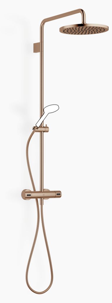 Dornbracht Showerpipe mit Brause-Thermostat ohne Handbrause, Ausladung Standbrause 450mm, Kopfbrause 300mm, 34460979-42