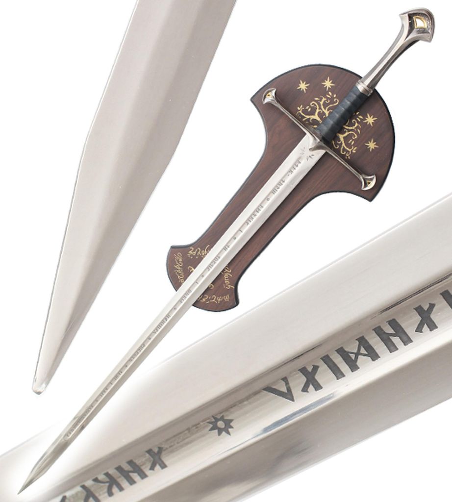 Der Herr der Ringe Schwert Anduril + Platte König Aragorn Produktbild 