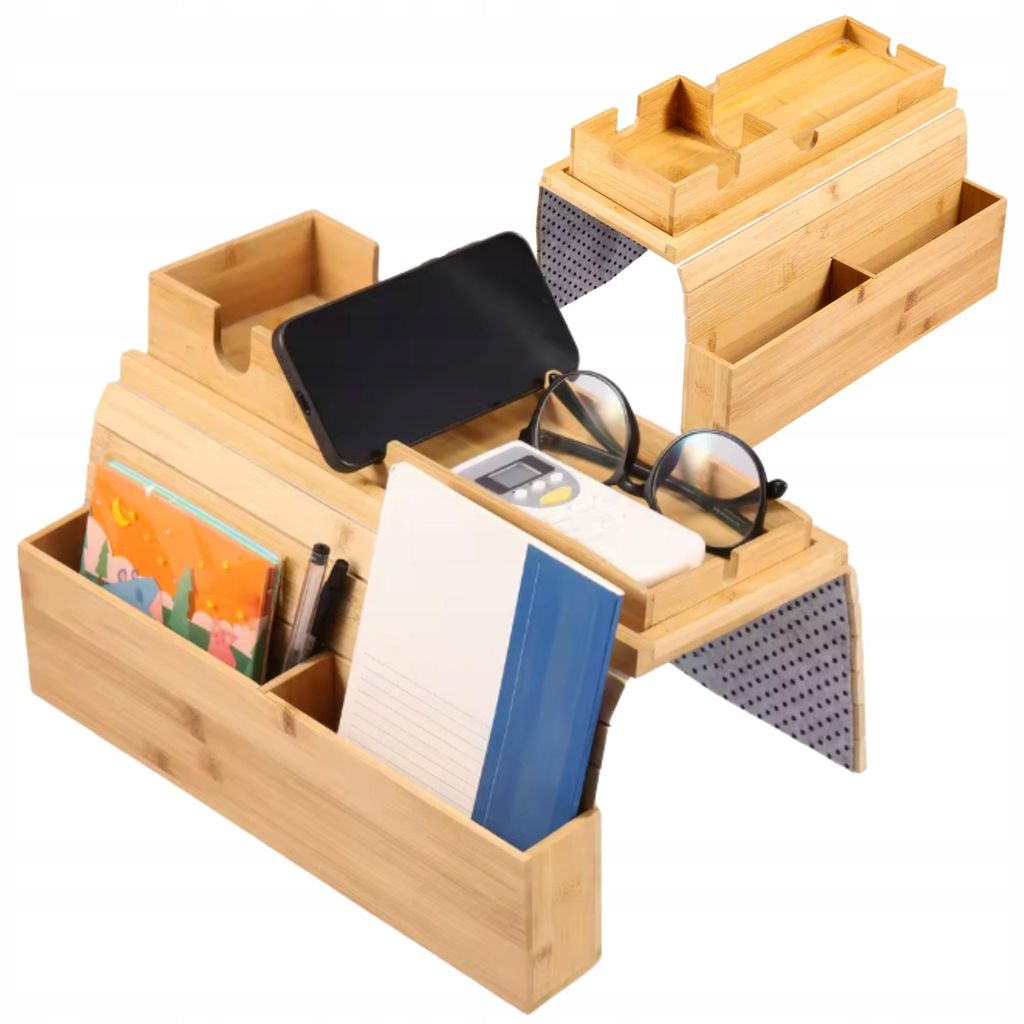 Sofa Armlehnen Tablett Holz - Armlehnen-Organizer mit Produktbild 