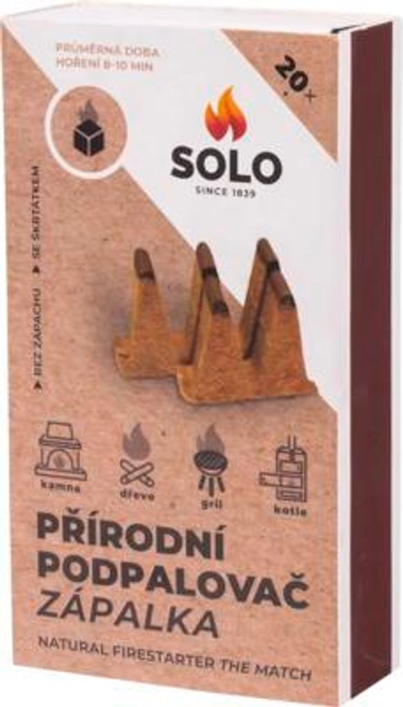 Podpalovač SOLO zápalka 20 ks Obrázek produktu 