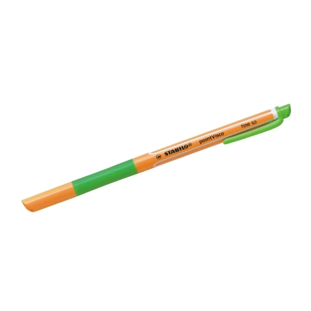 Stylo Prise de Notes Rapide STABILO pointVisco Roller Gel Vert Clair Pro - 5