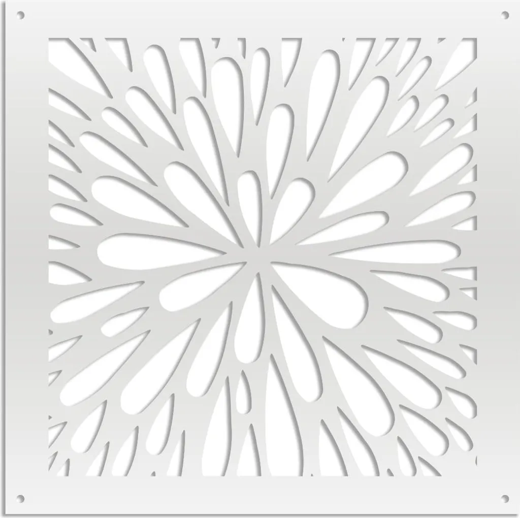 SQUIRT Pannello PVC Traforato Bianco 98x98 cm | Frangisole Design Online