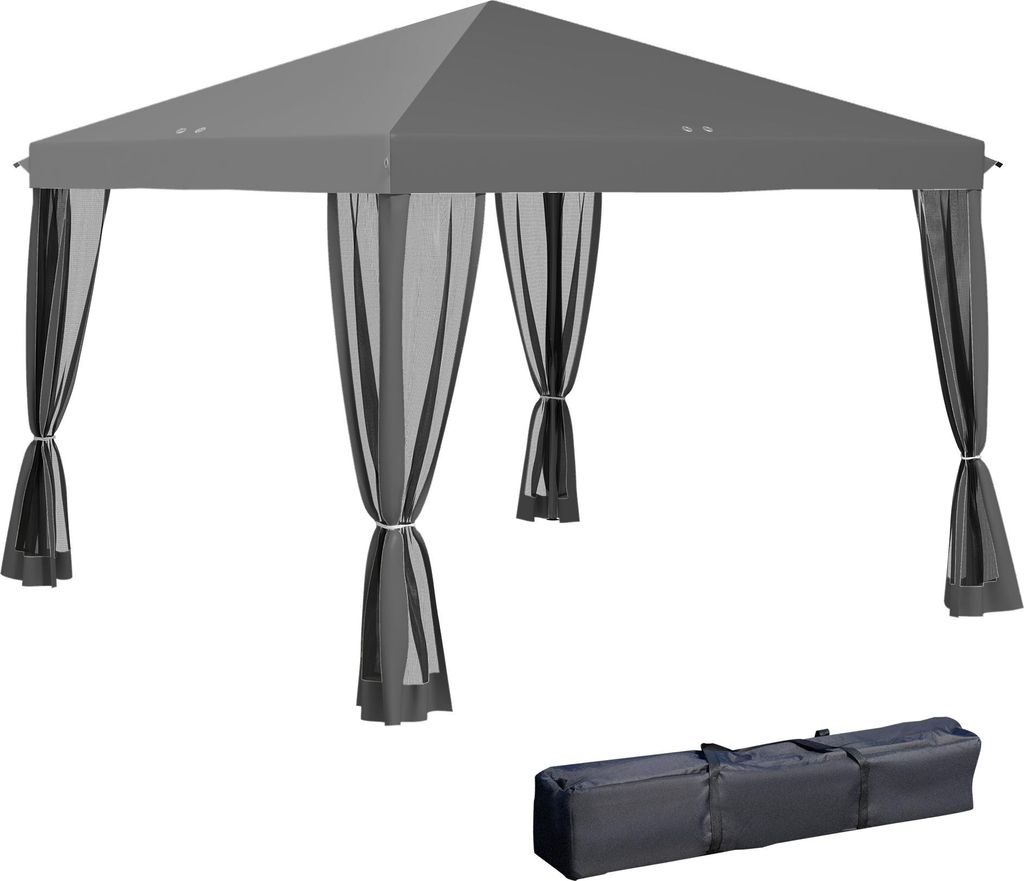 Outsunny Faltpavillon Pavillon Faltzelt Garten mit Produktbild 