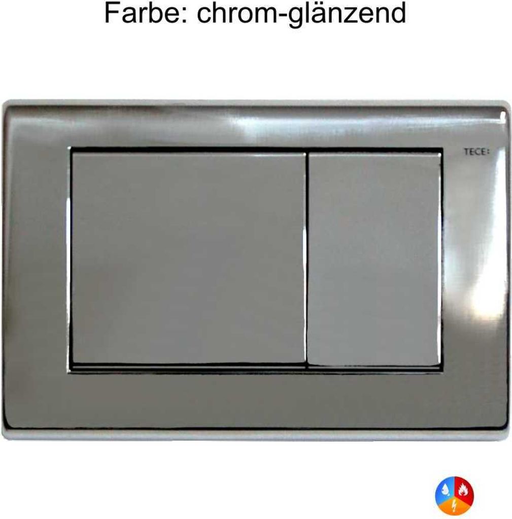 TECE Planus bedieningspaneel glanzend chroom voor TECE Profil