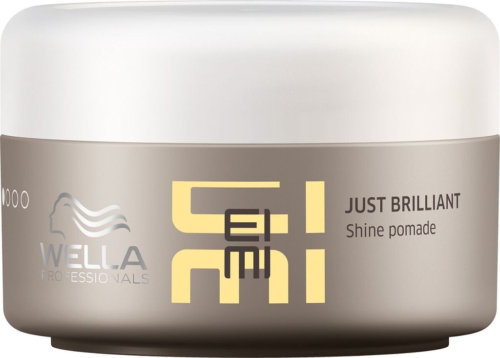 A product shot of a hair pomade container.