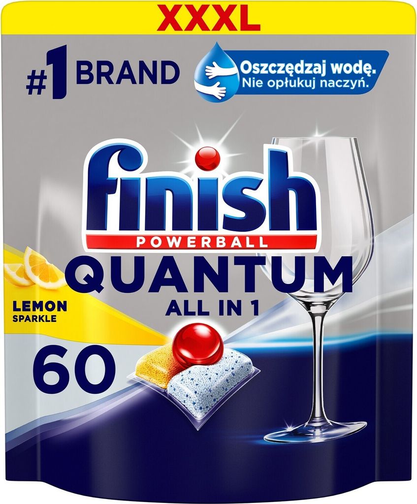 Finish Quantum All in 1 Tablety na myčku, 60 ks - Citronová Obrázek produktu 