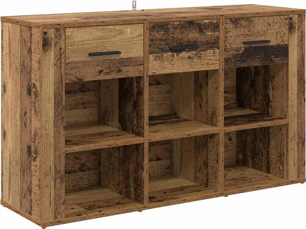 Madia SYFAX 100cm Design Industriale | Mobile Contenitore Legno Vecchio
