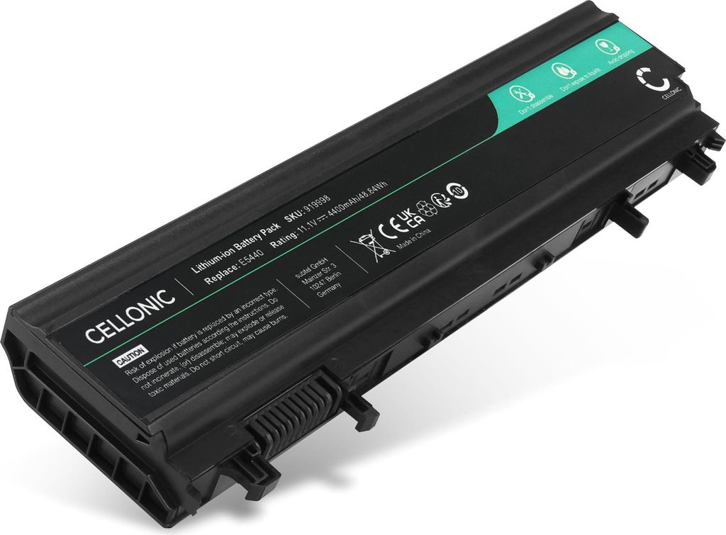 CELLONIC 1x Akku für Notebook Kompatibel mit Dell Latitude 14 (E5440), Latitude E5540, Latitude 15 (E5540), VV0NF - (4400mAh, 11.1V)