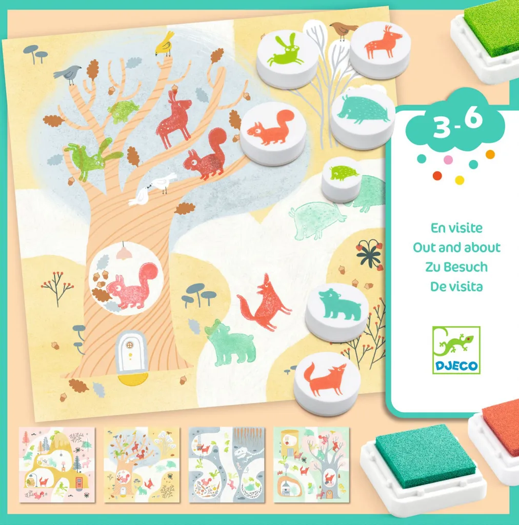 Créez facilement des dessins parfaits : Tampons DJECO Arbre Forêt