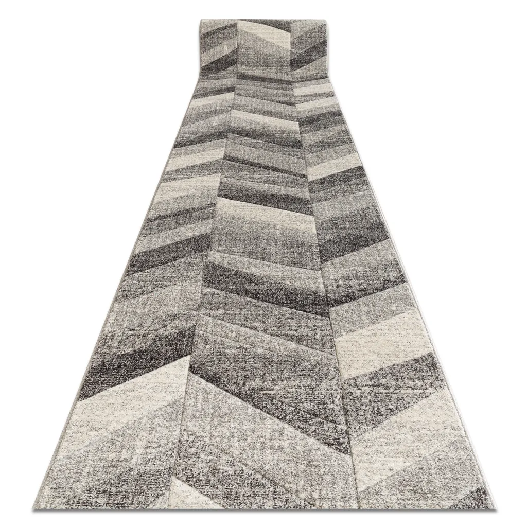 Tapis antidérapant gris 70x130 cm FEEL Fish Bone pour sol glissant