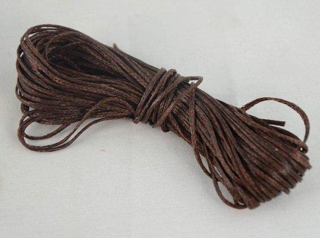 Kunststofffarben Draht - Schmuckfaden - Schmuck herstellen - Reißfest - 10 Meter - Braun