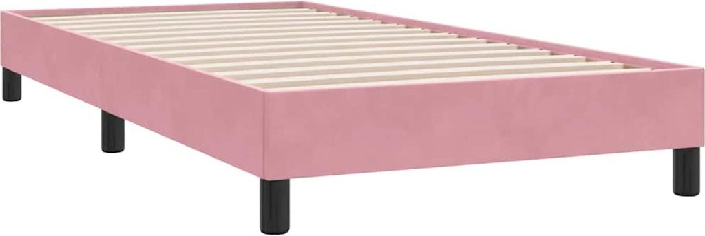 Bettgestell ohne Matratze Rosa 90x210 cm Samt