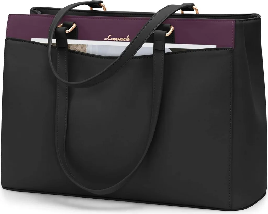 LOVEVOOK Laptop Bag 15.6" Nero - Protezione Avanzata e Design