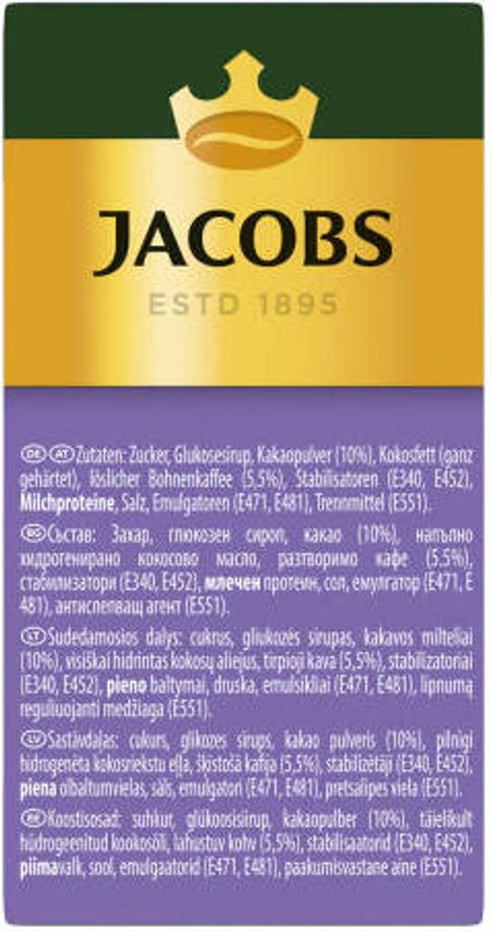 Jacobs rozpustná káva 3 v 1 Milka 10 ks 180 g Obrázok produktu 