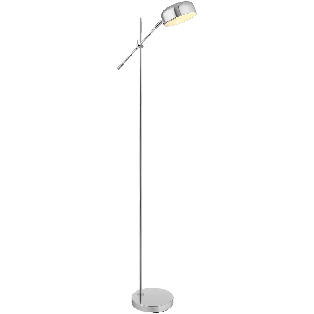 Piantana Globo Metallo Cromato Regolabile - Offerta Illuminazione Casa