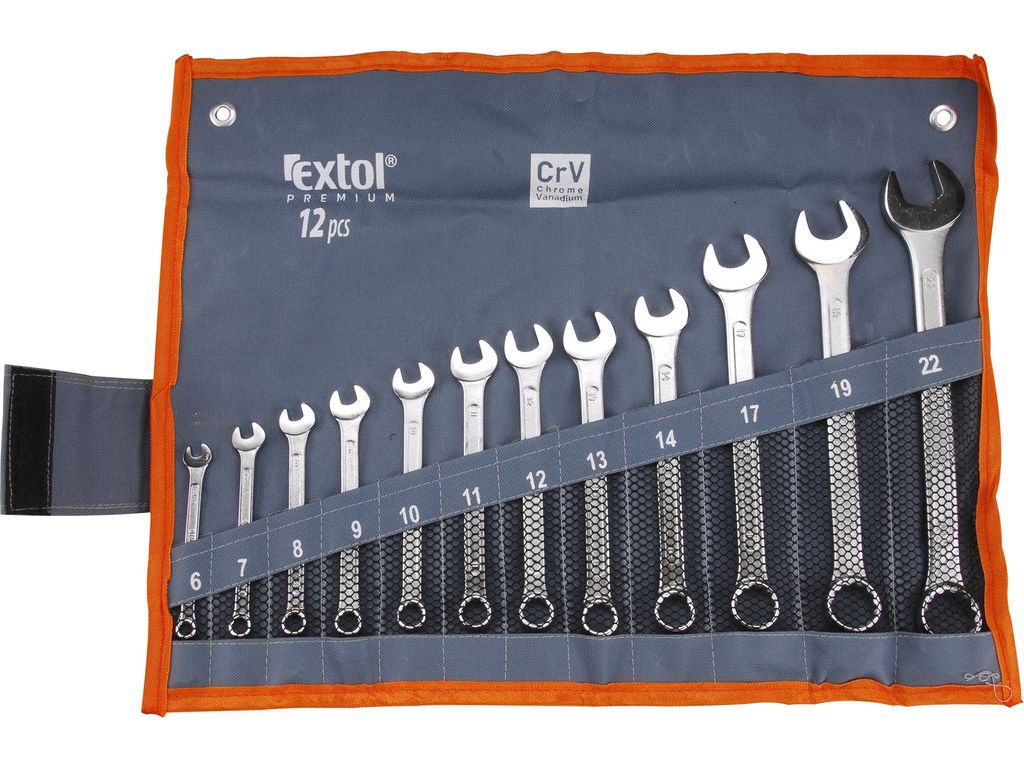Kombinovaný klíč Extol Premium, sada 12 kusů, 6333 Obrázek produktu 